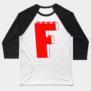 THE LETTER F, Customize My Minifig Baseball T-Shirt